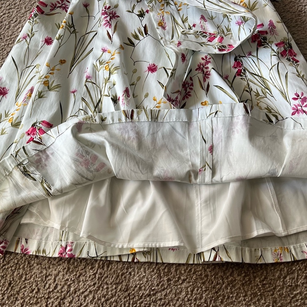 NWT Gal Meets Glam Petal Wildflower Floral Flare Dress Sz 4 Belted Pockets - Picture 9 of 16